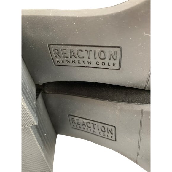 Kenneth Cole Reaction Womens Ankle Boots Size 10 Black Suede Block Heel Zip EUC - Picture 8 of 14